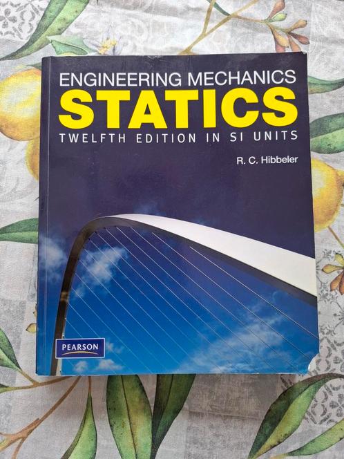 Engineering Mechanics: Statics - Hibbeler (12e editie), Boeken, Techniek, Gelezen, Werktuigbouwkunde, Ophalen of Verzenden