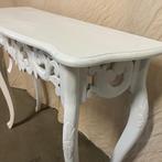 Barok sidetable - 90 x 31 cm - wit - Bij TTM Wonen, Huis en Inrichting, 50 tot 100 cm, Www.ttmwonen.nl, Nieuw, Ophalen of Verzenden