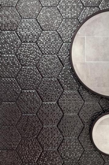 MOZAIEK HEXAGON gunmetal - UITVERKOOP beschikbaar voor biedingen