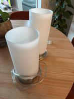 2 Nachtlampen voor Slaapkamer, Huis en Inrichting, Ophalen, Zo goed als nieuw, Glas, Minder dan 50 cm