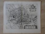 Koper gravure plattegrond Zierikzee, Zirizea, Jan Blaeu 1649, Antiek en Kunst, Verzenden