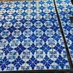 Set van 56 antieke wandtegels 13x13 cm blauw wit, Ophalen