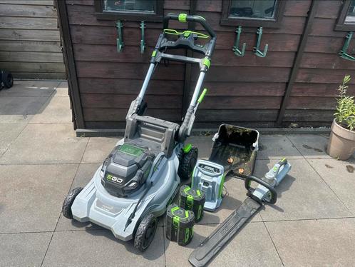 Ego LM1900E-SP + HT5100E, Tuin en Terras, Grasmaaiers, Gebruikt, Cirkelmaaier, Ophalen