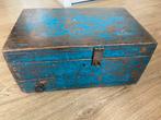Unieke Antieke Oude Vintage India Geldkist Kassa Kist Kistje, Minder dan 50 cm, Gebruikt, Minder dan 50 cm, Ophalen of Verzenden