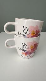 Douwe Egberts My fair lady mokken (2), Huis en Inrichting, Keuken | Servies, Ophalen of Verzenden, Zo goed als nieuw, Overige stijlen