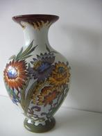 Zuid Holland Gouda plateel keramiek vaas jr.ca.1935. Floraal, Ophalen of Verzenden