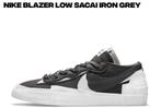 Nike Blazer Low Sacai Iron Grey US8, Nieuw, Ophalen of Verzenden, Sneakers of Gympen, Nike