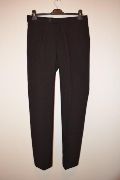 Greiff black pleated pantalon size 46, Kleding | Heren, Broeken en Pantalons, Zo goed als nieuw, Maat 46 (S) of kleiner, Zwart