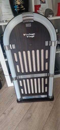 Vintage vinyl jukebox met Bluetooth aux aansluiting, Verzamelen, Automaten | Jukeboxen, Zo goed als nieuw, Overige merken, 1970 tot heden