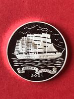 Korea North 5 Won 2001 Proof 0,999 zilver 15 grams, Ophalen of Verzenden, Oost-Azië, Zilver