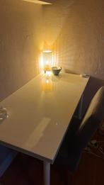 Ikea bureau + stoel, Huis en Inrichting, Bureaus, Ophalen, Gebruikt, Bureau