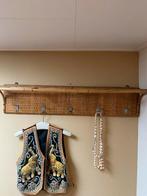 Vintage Rotan Kapstok met Haken, Wandkapstok, Gebruikt, Ophalen of Verzenden, Minder dan 100 cm