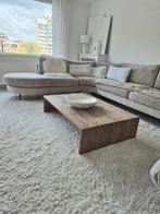 Massief oude houten salontafel Loft Woontheater, Huis en Inrichting, Ophalen, Zo goed als nieuw, Rechthoekig