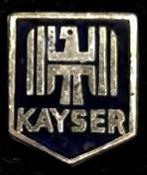 Kayser speld- blauw emaiile, Verzamelen, Verzenden, Nieuw, Transport, Speldje of Pin