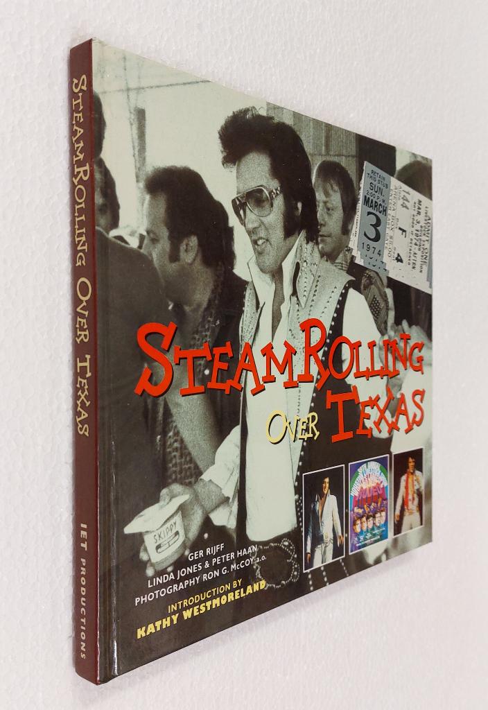 Elvis Presley BOEK Steamrolling over Texas Ger Rijff Uniek !, Verzenden, Gebruikt, Boek, Tijdschrift of Artikel