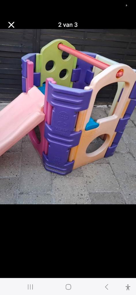 Uitdagend FEBER speeltoestel met trap of glijbaan, Kinderen en Baby's, Speelgoed | Buiten | Speeltoestellen, Gebruikt, Glijbaan