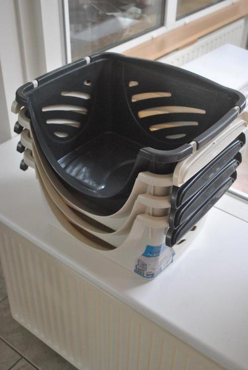 Stapelkratten voor voorraad in de keuken, 4 stuks, Doe-het-zelf en Verbouw, Kratten en Dozen, Gebruikt, Krat, Ophalen of Verzenden