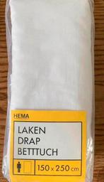 Laken wit Hema nieuw! 150 x 250 cm, Huis en Inrichting, Slaapkamer | Beddengoed, Eenpersoons, Wit, Overige typen, Nieuw