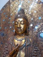 Enorme Vergulde Boeddha – 285 cm – Aziatische Tempelkunst, Ophalen