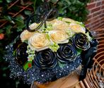 Grafdecoratie van satijnen bloemen-weerbestendig en stijlvol, Ophalen of Verzenden, Zo goed als nieuw
