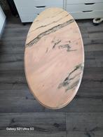 Marmeren Salon/Bijzettafel met Gouden Details, Huis en Inrichting, Ophalen