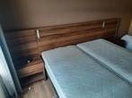 2 persoons boxspring incl achterwand, Ophalen, Eenpersoons, Bruin, 180 cm