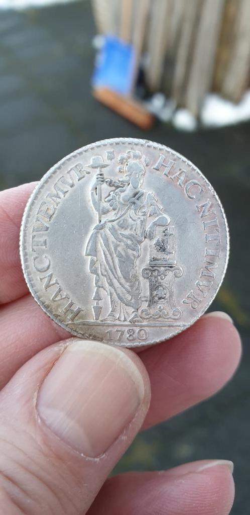 Bodemvondst Super Mooie Generaliiteits Gulden Utrecht 1780 !, 1 gulden, Vóór koninkrijk, Zilver, Ophalen of Verzenden