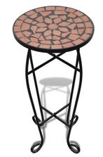 Mozaiektafel bistrotafel tafel rond 60 x 30 GRATIS BEZORGD!, Minder dan 50 cm, 50 tot 100 cm, Verzenden, Rond