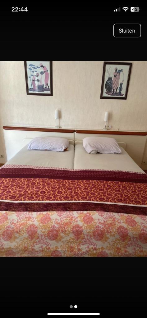 bedombouw 2x 90cm breed lengte 200cm, of 210cm, Huis en Inrichting, Slaapkamer | Bedden, Gebruikt, Tweepersoons, 180 cm, 210 cm