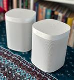 Sonos One wit stereo set + muurbeugels, Overige merken, Ophalen of Verzenden, Zo goed als nieuw, Minder dan 60 watt