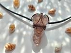 Fallus Talisman, handgemaakte koperen ketting met fluoriet., Ophalen of Verzenden, Nieuw, Overige materialen, Met edelsteen
