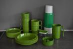 Mepal vintage retro groen buiten servies 4 personen, Ophalen of Verzenden, Gebruikt