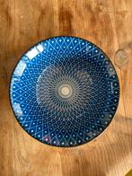 Riverdale Saladekom - Blauw met Wit Design, Keramiek, Ophalen of Verzenden, Zo goed als nieuw, Kom(men)