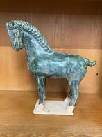 Chinees Tang-dynastie terracotta paard groen, Ophalen of Verzenden