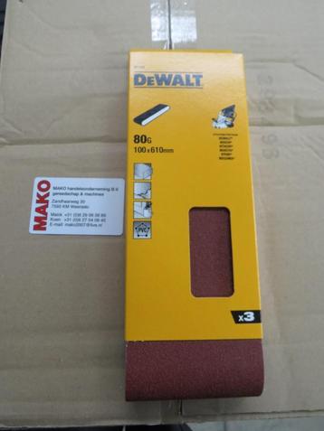DEWALT DT3322-QZ SCHUURBAND SCHUURBANDEN 100X610MM K80  beschikbaar voor biedingen