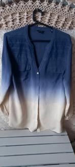 Franse chique soepelvallende blouse pailletjes mt 36 38, Ophalen of Verzenden, Zo goed als nieuw, Maat 36 (S)