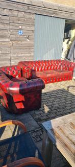 Mooie chestfield set mooi geleefd., Huis en Inrichting, Ophalen, Zo goed als nieuw, 75 tot 100 cm, 200 tot 250 cm