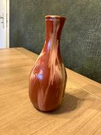 Glazen vaas handbeschilderd, Minder dan 50 cm, Glas, Ophalen of Verzenden, Zo goed als nieuw
