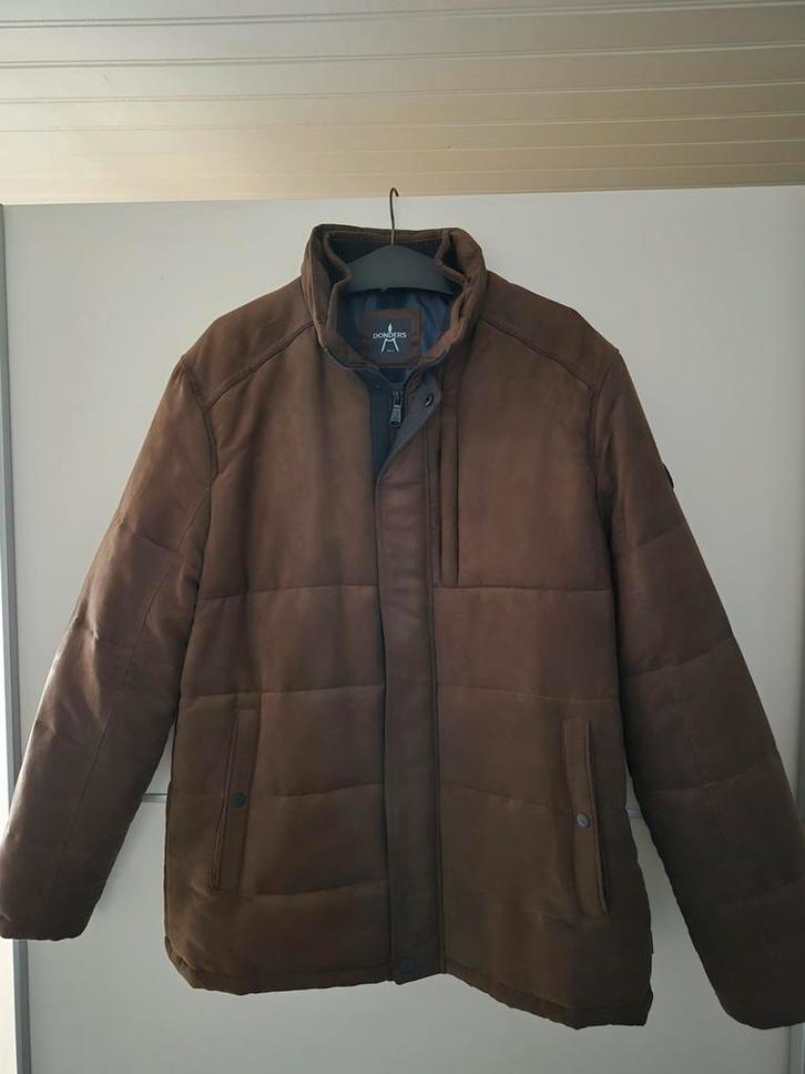 Donders Heren Winterjas - Maat L, Kleding | Heren, Jassen | Zomer, Zo goed als nieuw, Maat 52/54 (L), Bruin, Ophalen of Verzenden