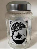 Glazen voorraadpot van Nescafé met schroefdeksel. H. 16 cm., Ophalen of Verzenden, Zo goed als nieuw, Glas, Pot, Bus of Blik