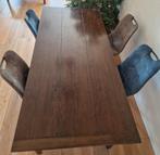 Eetkamertafel Teak, Huis en Inrichting, Tafels | Eettafels, Ophalen, Gebruikt, Teakhout, 50 tot 100 cm