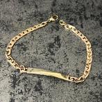 14k gouden armband naam graveren, Ophalen of Verzenden, Nieuw, Goud