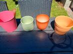 4 small pots, Tuin en Terras, Bloempotten, Ophalen, Zo goed als nieuw, Rond, Minder dan 25 cm