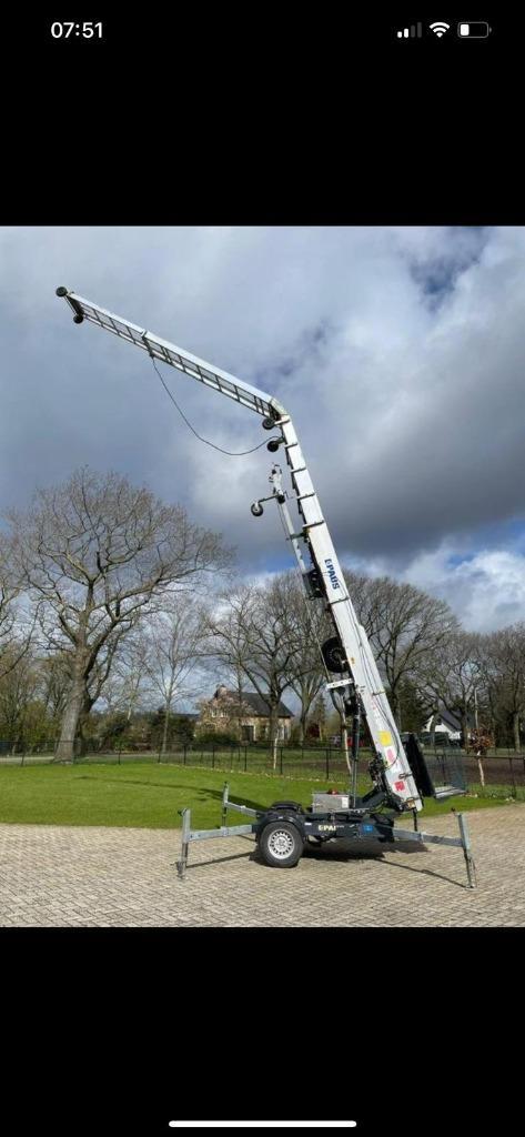paus ladderlift 28meter, Doe-het-zelf en Verbouw, Ladders en Trappen, Gebruikt, Ladder, 4 meter of meer, Opvouwbaar of Inschuifbaar