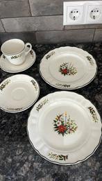 Poinsettia servies Royal Tudor, Huis en Inrichting, Keuken | Servies, Ophalen of Verzenden, Zo goed als nieuw, Overige stijlen