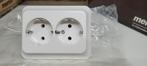 Merten Dubbel Stopcontact Nieuw, Doe-het-zelf en Verbouw, Elektra en Kabels, Ophalen of Verzenden, Nieuw, Stopcontact