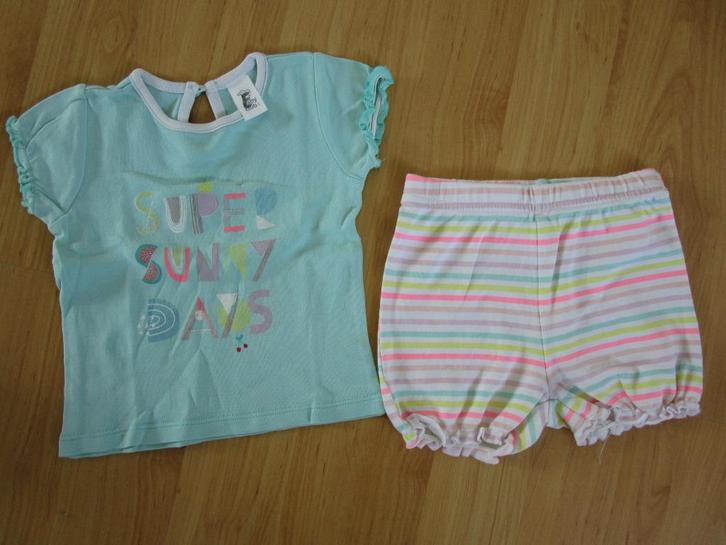 Babyclub - zomer setje maat 74, Kinderen en Baby's, Babykleding | Maat 74, Zo goed als nieuw, Meisje, Setje, Ophalen of Verzenden