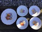 Grote schaal met 4 fruitbordjes, Antiek en Kunst, Antiek | Servies los, Ophalen of Verzenden