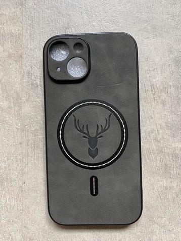 PU lederen iPhone 15 hoesje - luxe en stevig - zwart beschikbaar voor biedingen
