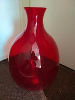 Grote rode vaas - glas - 50 cm., Ophalen, Gebruikt, 50 tot 75 cm, Glas